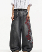 Tribal Graphic Baggy Pants