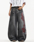Tribal Graphic Baggy Pants