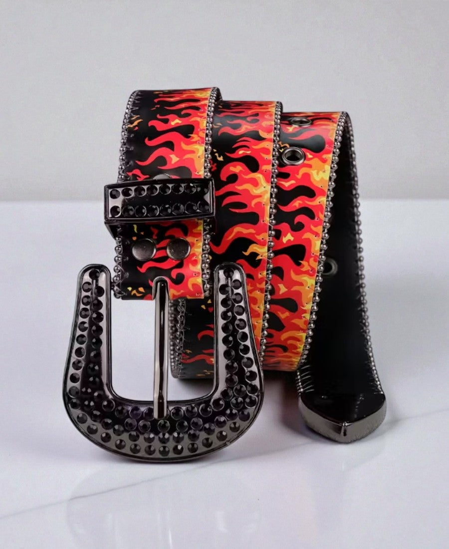 Hot Blaze Rhinestone Kemer