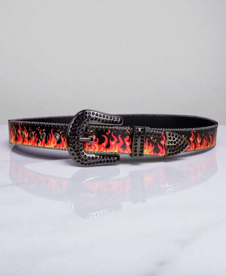 Hot Blaze Rhinestone Kemer
