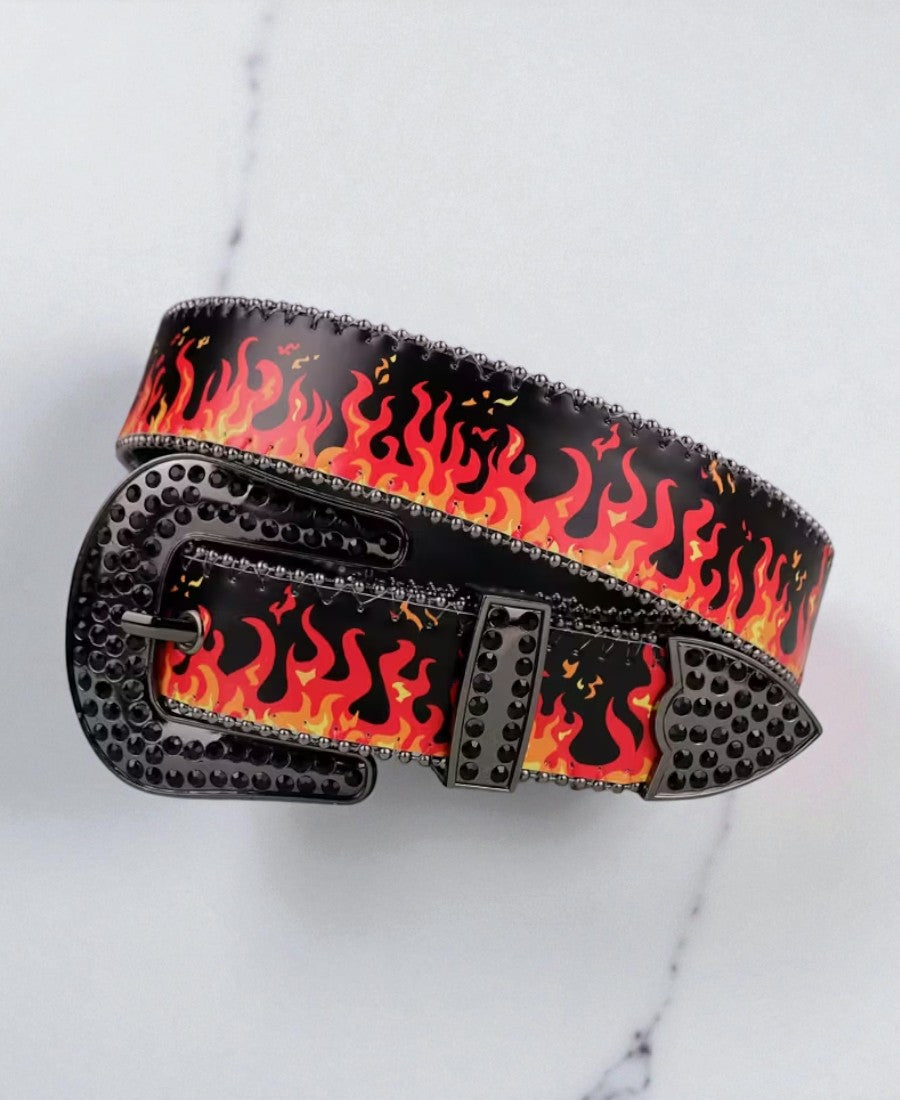 Hot Blaze Rhinestone Kemer